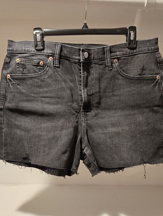 GAP Pants - GAP Black 4" High Rise Cut Off Shorts